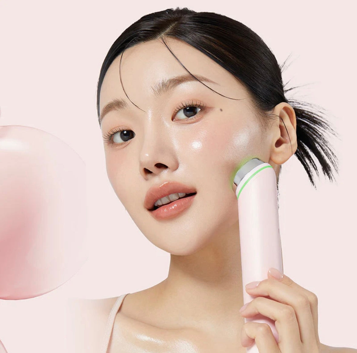 outil facial microcourant et luminothérapie LED